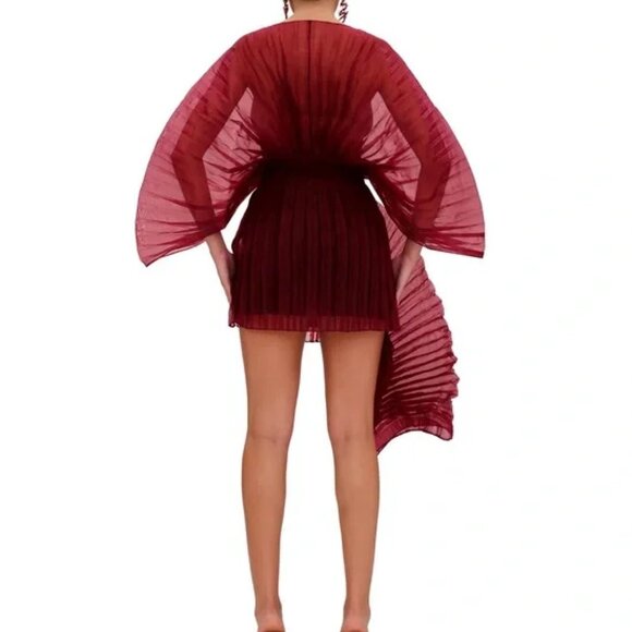 Andrea Iyamah Sombra Bodysuit in Wine - Picture 3 of 6